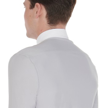 POLO À MANCHES LONGUES POUR HOMME EN TISSU POLAIRE TECHNIQUE