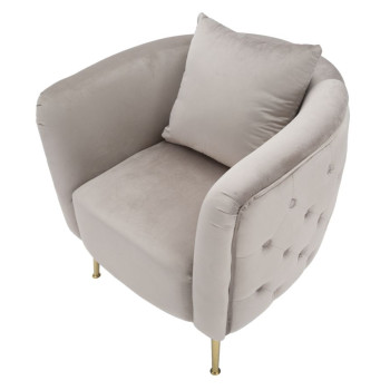 FAUTEUIL BUCAREST GRIS