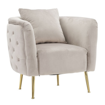 FAUTEUIL BUCAREST GRIS