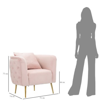 FAUTEUIL ROSE BUCAREST