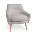 Fauteuil Candela en peau lainée