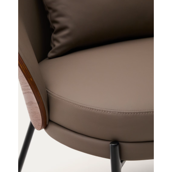 Fauteuil Eamy LA FORMA en cuir synthétique