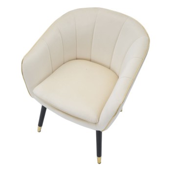 FAUTEUIL PARIS CRÈME/DORÉ