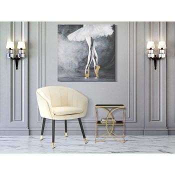 FAUTEUIL PARIS CRÈME/DORÉ