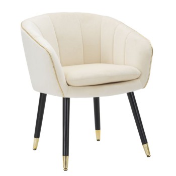 FAUTEUIL PARIS CRÈME/DORÉ