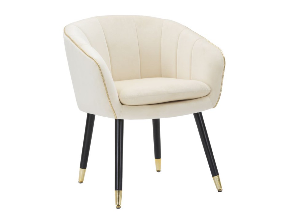 FAUTEUIL PARIS CRÈME/DORÉ