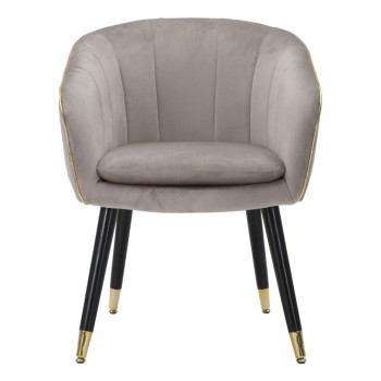 FAUTEUIL PARIS GRIS/DORÉ