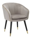 FAUTEUIL PARIS GRIS/OR