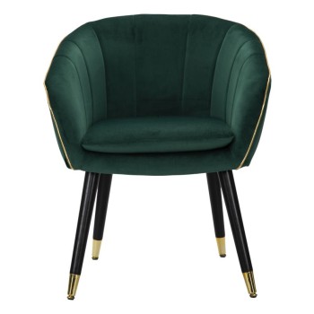 FAUTEUIL PARIS VERT/DORÉ