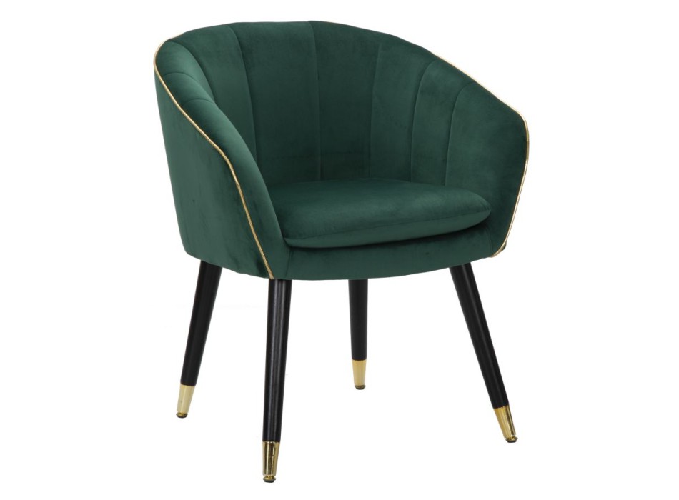 FAUTEUIL PARIS VERT/DORÉ