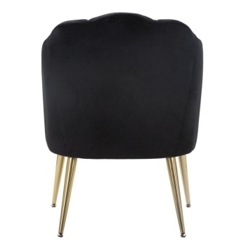 FAUTEUIL COQUILLE NOIR