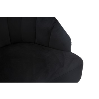 FAUTEUIL COQUILLE NOIR