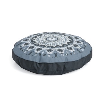 Pouf Ashleen Ø 60 cm grigio