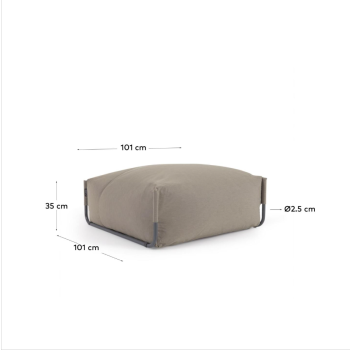 Canapé pouf modulable outdoor Square