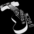 Cadre GUITARE NOIR ET BLANC G1482 PINTDECOR