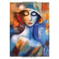 Cadre FEMME AVEC CHAPEAU G5016 PINTDECOR