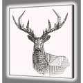 Peinture LUMINEUSE CERVUS GL4546 PINTDECOR