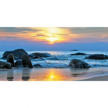 Image COUCHER DE SOLEIL SUR LA MER G1214 PINTDECOR