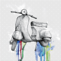 Cadre VESPA 50 G2962 PINTDECOR