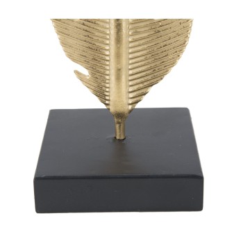 SCULPTURE DE FEUILLE AVEC BOUGEOIR GLAM