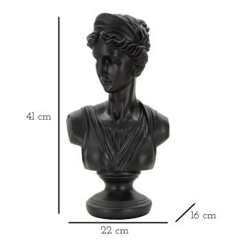 SCULPTURE NOIRE DE FEMME ROMAINE