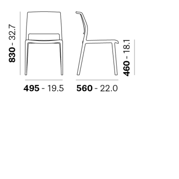 CHAISE ARA 310 PEDRALI