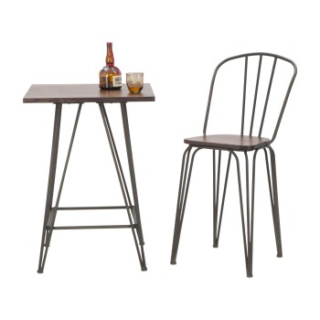 CHAISE DE BAR HARLEM 54X45X102 SET 2PCS (HAUTEUR D'ASSISE