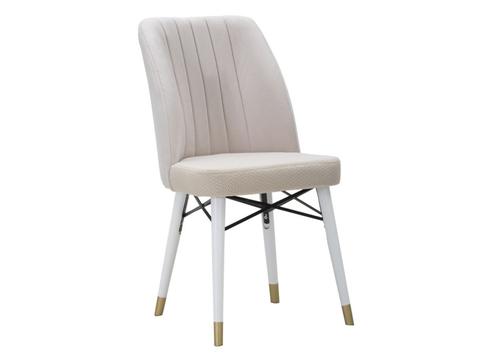 ENSEMBLE DE CHAISES BELLA CRÈME 2PCS