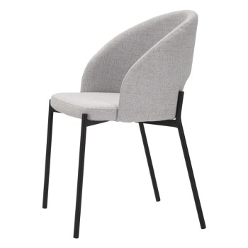 ENSEMBLE DE CHAISES HELSINKI GRIS 2 PCS