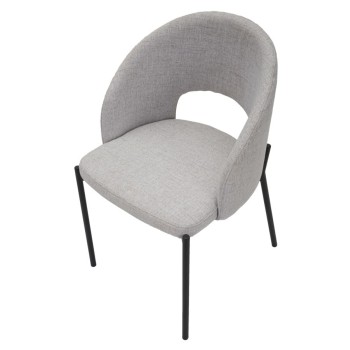 ENSEMBLE DE CHAISES HELSINKI GRIS 2 PCS