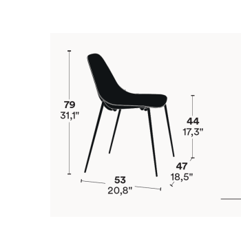 CHAISE MAMMAMIA EMPILABLE OPINION CIATTI