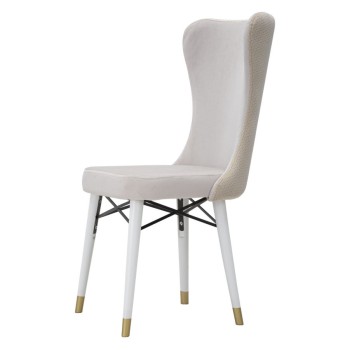 ENSEMBLE DE CHAISES MIMOZA CRÈME 2PCS