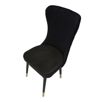 ENSEMBLE DE CHAISES MIMOZA NOIR 2PCS