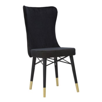 ENSEMBLE DE CHAISES MIMOZA NOIR 2PCS