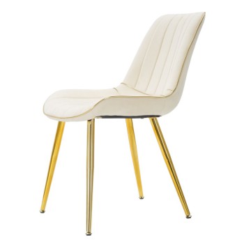 CHAISE PARIS CRÈME/OR ENSEMBLE 2 PCS