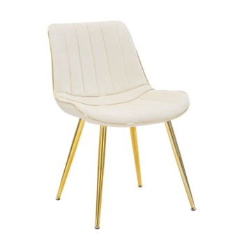 CHAISE PARIS CRÈME/OR ENSEMBLE 2 PCS