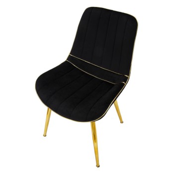 CHAISE PARIS NOIR/OR ENSEMBLE 2 PCS