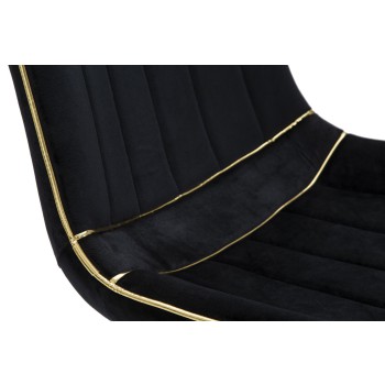 CHAISE PARIS NOIR/OR ENSEMBLE 2 PCS