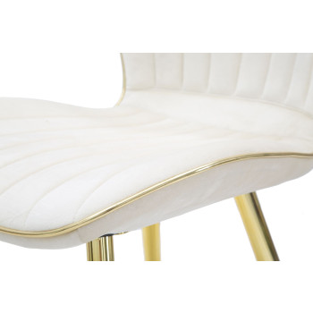 CHAISE SPACE PARIS CRÈME/OR ENSEMBLE 2 PCS