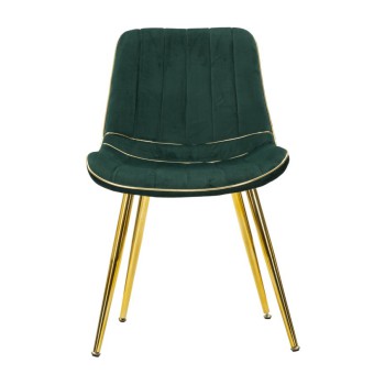 CHAISE PARIS VERT/DORÉ ENSEMBLE 2 PCS