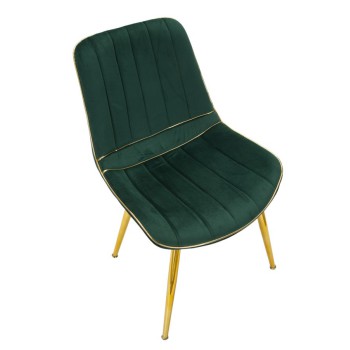 CHAISE PARIS VERT/DORÉ ENSEMBLE 2 PCS