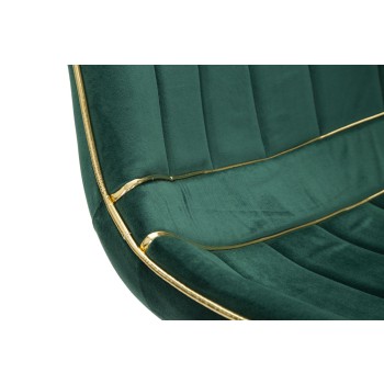 CHAISE PARIS VERT/DORÉ ENSEMBLE 2 PCS