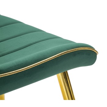 CHAISE PARIS VERT/DORÉ ENSEMBLE 2 PCS