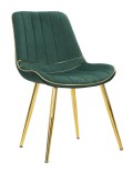 CHAISE PARIS VERT/OR SET 2 PCS