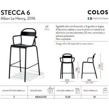 Chaise STECCA 5 COLOS