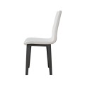 Chaise Armida pieds Anthracite avec coussin Blanc 01