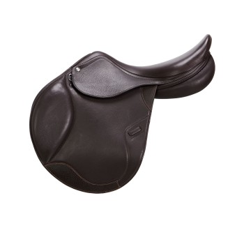 SELLE DE SAUT DOUBLE CUIR