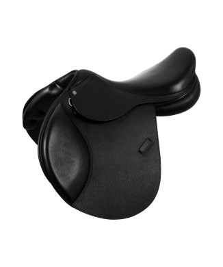 SELLE DE SAUT EN CUIR FRANÇAIS MARTELÉ