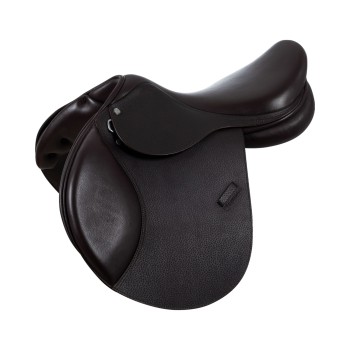 SELLE DE SAUT EN CUIR FRANÇAIS MARTELÉ