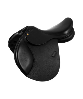 SELLE DE SAUT EN CUIR FRANÇAIS MARTELÉ